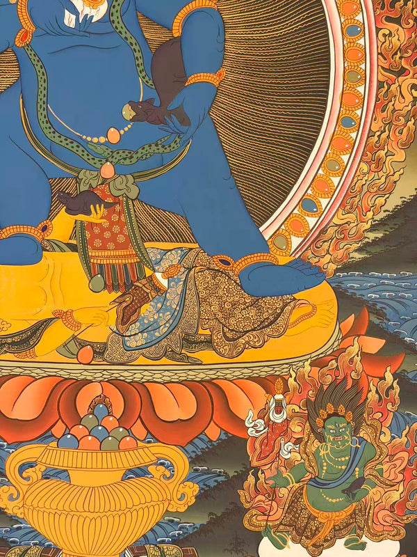 Black Jambala Masterpiece Thangka