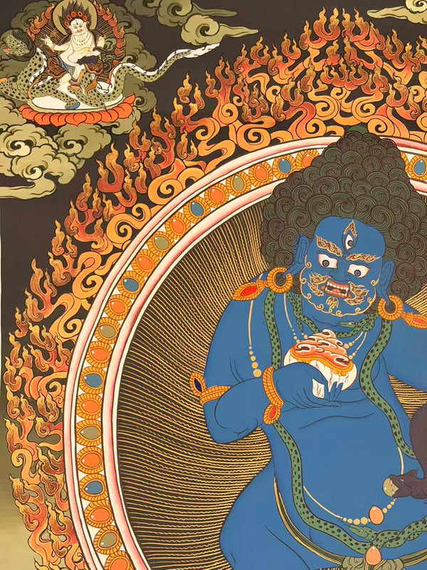 Black Jambala Masterpiece Thangka