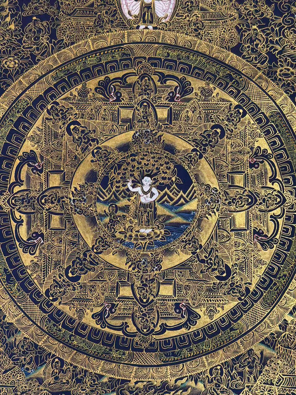 Buddha Life Story Mandala Thangka