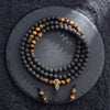 Lava Stone with Tiger Eye Guidance and Wisdom Mala