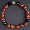 Red Jasper & Onyx Determination Bracelet