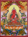 Amitayus Buddha Tibetan Thangka Painting