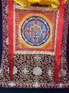 Kalachakra Mandala Tibetan Thangka Painting - Silk Framed