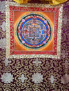 Kalachakra Mandala Tibetan Thangka Painting - Silk Framed