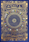 Om Mantra Mandala Large Thangka