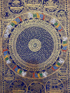 Om Mantra Mandala Large Thangka