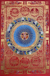 Om Mantra Mandala Large Thangka