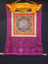Kalachakra Mandala Tibetan Thangka Painting - Silk Framed