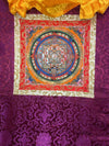 Kalachakra Mandala Tibetan Thangka Painting - Silk Framed