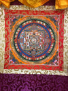 Kalachakra Mandala Tibetan Thangka Painting - Silk Framed