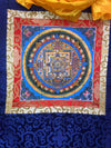 Kalachakra Mandala Tibetan Thangka Painting - Silk Framed