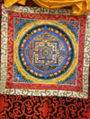 Kalachakra Mandala Tibetan Thangka Painting - Silk Framed