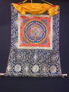 Kalachakra Mandala Tibetan Thangka Painting - Silk Framed