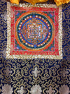 Kalachakra Mandala Tibetan Thangka Painting - Silk Framed