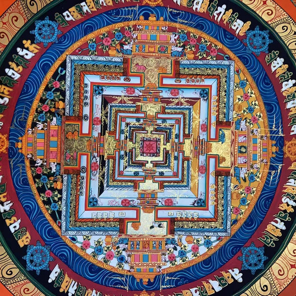 Kalachakra Mandala Tibetan Thangka Painting