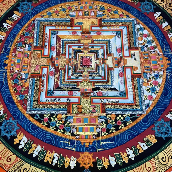 Kalachakra Mandala Tibetan Thangka Painting