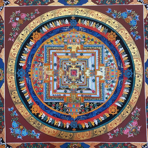 Kalachakra Mandala Tibetan Thangka Painting