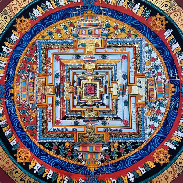 Kalachakra Mandala Tibetan Thangka Painting