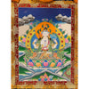 Chenrezig Thangka Painting - Silk Framed
