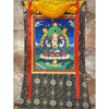 Chenrezig Thangka Painting - Silk Framed