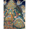 Guru Padmasambhava Lineage Tree Large Thangka