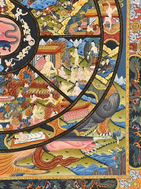 Wheel Of Life Masterpiece Thangka