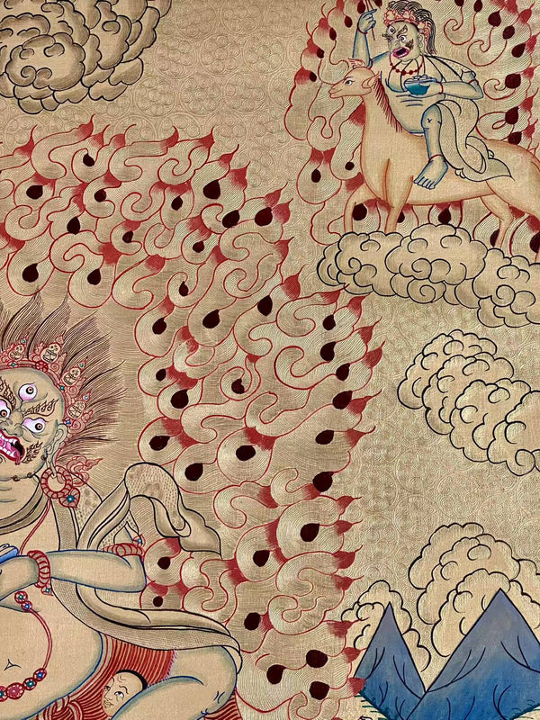 Palden Lhamo - The Protectress Of Tibet Thangka