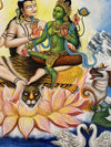 Lord Shiva and Goddess Parvati Thangka