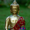 Amitabha Buddha Bronze Statue with Stone Inlaid - Art Of Tibet