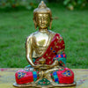 Amitabha Buddha Bronze Statue with Stone Inlaid - Art Of Tibet