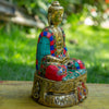 Amitabha Buddha Bronze Statue with Stone Inlaid - Art Of Tibet