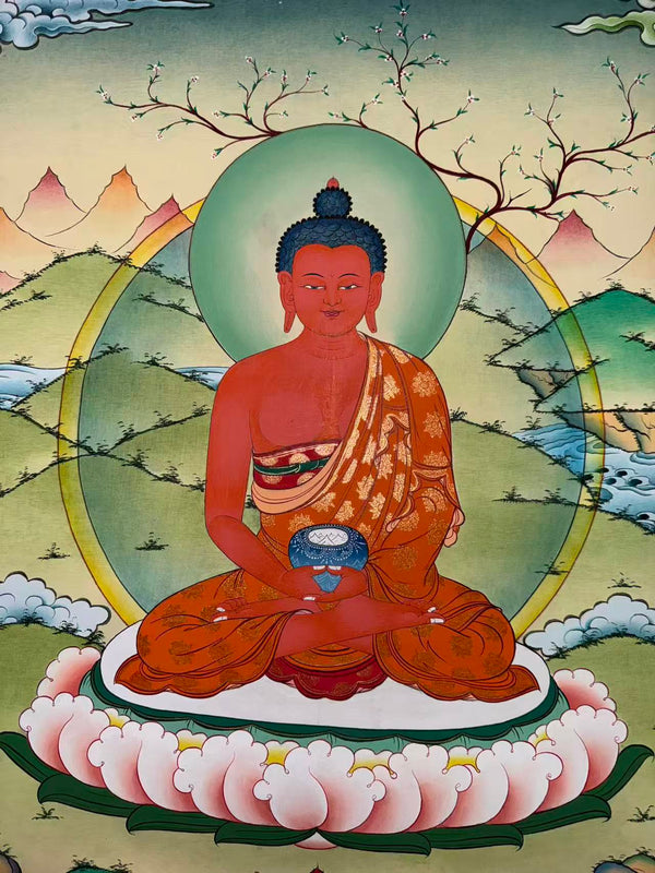 Amitabha Buddha Thangka - Art Of Tibet