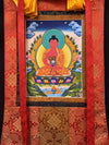 Amitabha Buddha Thangka - Silk Framed - Art Of Tibet