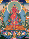 Amitayus Buddha Tibetan Thangka Painting - Art Of Tibet