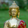 Amoghasiddhi Blessing Buddha Bronze Statue with Stone Inlaid - Art Of Tibet