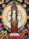 Avalokiteshvara Large Thangka Painting - Art Of Tibet