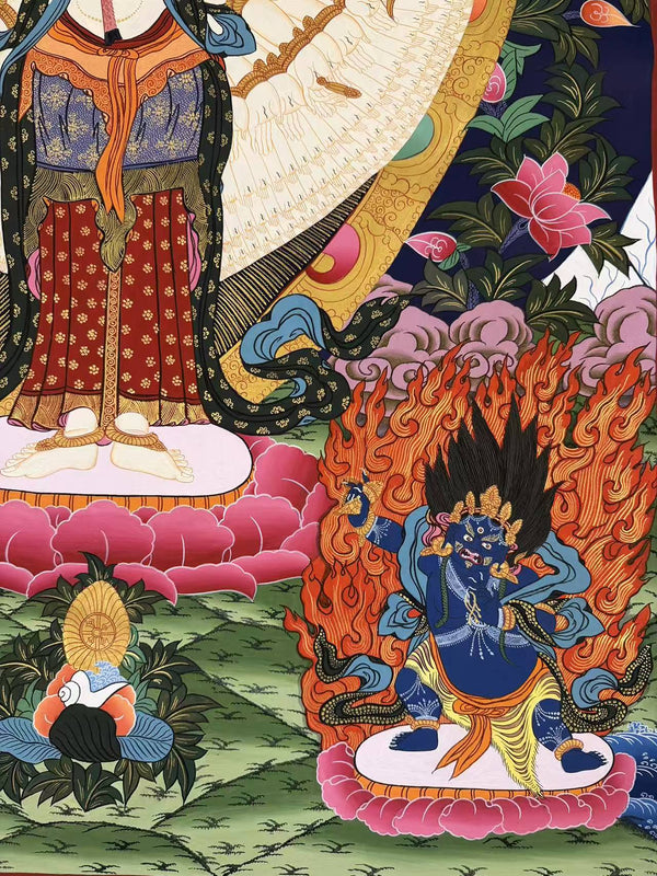 Avalokiteshvara Large Thangka Painting - Art Of Tibet