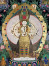 Avalokiteshvara Large Thangka Painting - Art Of Tibet
