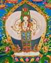 Avalokiteshvara Large Thangka Painting - Art Of Tibet