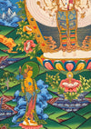 Avalokiteshvara Large Thangka Painting - Art Of Tibet