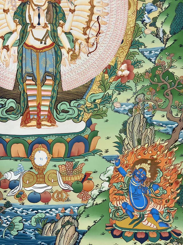 Avalokiteshvara Thangka Painting - Art Of Tibet