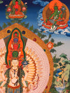 Avalokiteshvara Thangka Painting - Art Of Tibet
