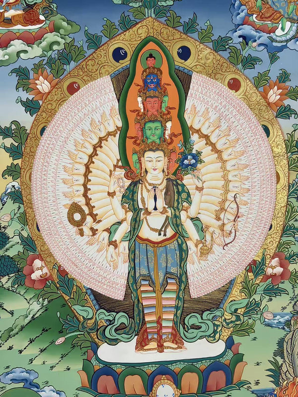 Avalokiteshvara Thangka Painting - Art Of Tibet