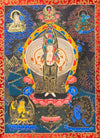 Avalokiteshvara Thangka Painting - Silk Framed - Art Of Tibet