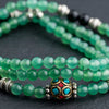 Aventurine with Onyx Short Mala - Art Of Tibet