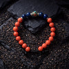 Rhodochrosite & Lapis Lazuli Love Wisdom Bracelet