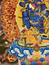 Black Jambala Masterpiece Large Thangka - Art Of Tibet