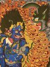 Black Jambala Masterpiece Large Thangka - Art Of Tibet