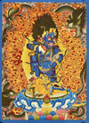 Black Jambala Masterpiece Large Thangka - Art Of Tibet