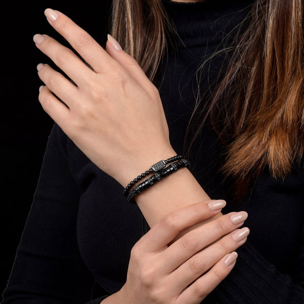 Black Out Bracelet Set - Art Of Tibet